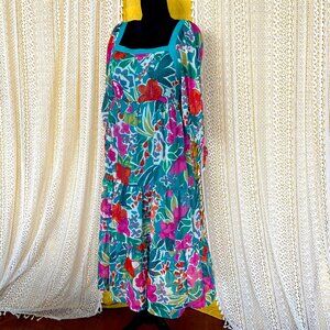 Floral Multicolor Maxi Dress